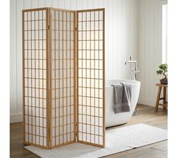FMD Furniture Paravent En Chêne 105 X 108 X 33 Cm - Étagère Séparateur D'Espace 6 Compartiments