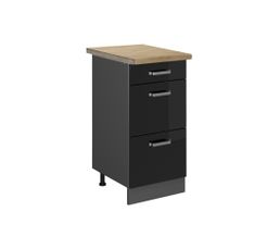 Façade Pour Lave-vaisselle Intégré Lovia Noir Mat 60 Cm - Finition Fenix Anti-traces, Kit D'installation Inclus
