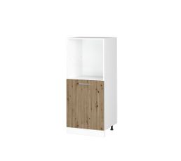 Meuble Sous Pente R-Line Chêne Doré/anthracite - 215x81.6x46 Cm, Lot De 5 éléments, Rangement Cuisine Ou Buanderie