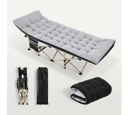 Lit de camp pliable portable design sac de transport matelas intégré