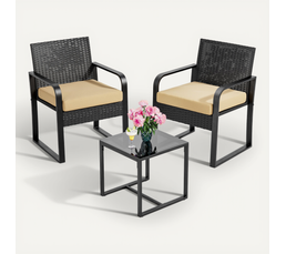 Fauteuil à Bascule VIDIA Anthracite - Style Ethnique Intérieur/Extérieur