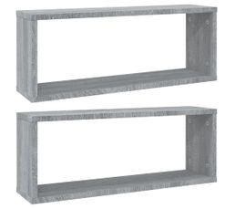 YAJ Étagères D'angle Flottantes 4 Pcs Blanc 25x25x3,8 Cm MDF☺☻1