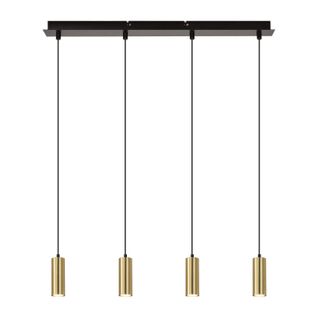 Suspension Moderne Hauteur Réglable Industrielle Lampe Gu10 Or Noir