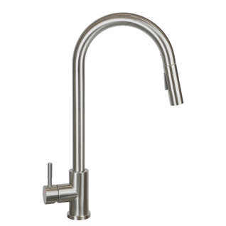 Robinet De Cuisine  Extensible à Haute Pression Inoxydable Pivotant à 360 °nickel