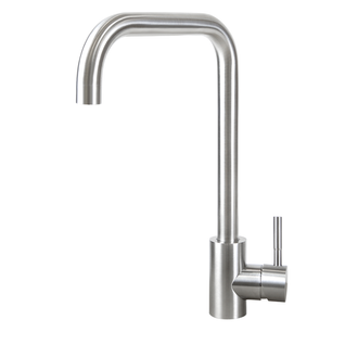 Robinet De Cuisine Mitigeur En Acier Inoxydable Avec Poignée à Haute Pression Pivotant à 360  Nickel