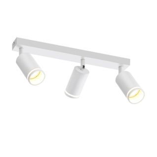 Plafonnier Blanc Moderne 3 Spots De Plafond Orientables En Métal Plafonnier Gu10 Sans Ampoule