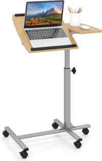 Table De Lit à Roulette Pour Ordinateur Portable, 60 X 40 Cm, Table D'appoint Canapé En Forme De C,