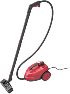 Nettoyeur Vapeur Haute Pression 2000w Avec 15 Accessoires, Balai Vapeur 5 Bars Réservoir 1,8l, Rouge