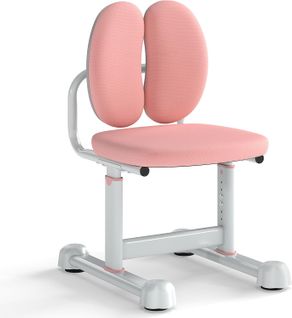 Chaise De Bureau Enfant Avec Hauteur Réglableetdossier Ergonomique,charge 100kg Pour 6-12 Ans(rose)