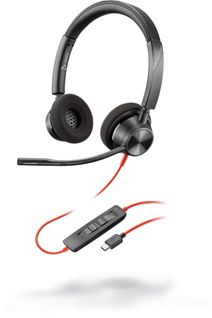 Casque Micro Filaire Blackwire 3320 Noir, Rouge