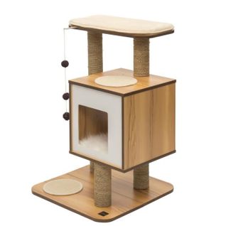 Arbre À Chat V Base Noyer Noir