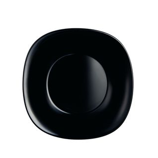 Assiette Creuse Noire 23,7 X 21,2 Cm