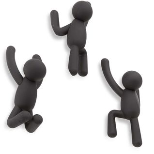 Patère Bonhomme Buddy (lot De 3) Noir