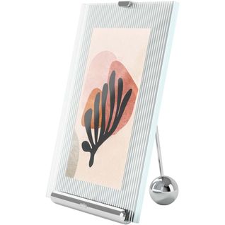 Cadre Photo En Verre Strié Flute Chrome