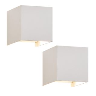 Applique Murale LED Intérieur 2er Applique Extérieure Up Down Moderne Couloir Blanc