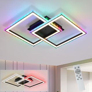 Plafonnier LED Chambre à Coucher Rgb Télécommande à Intensité Variable