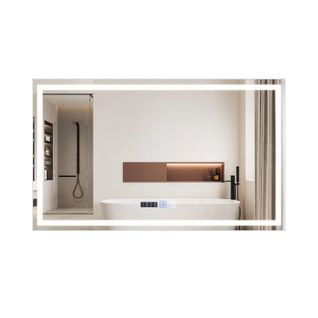 Miroir De Salle De Bain 100*60CM Avec Éclairage LED Salle De Bain Avec Fonction Tactile