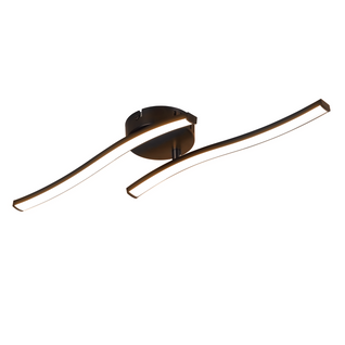 Plafonnier LED Noir Au Design Moderne Pour Salon Et Cuisine - 3000k