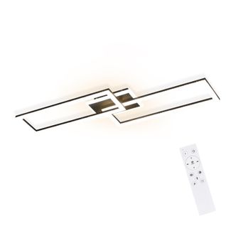 Plafonnier LED Moderne En Cristal Géométrique 56w Avec Télécommande