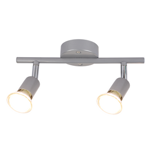 Spot De Plafond 2 Flammes Gu10 Moderne Plafonnier Couloir Ampoule Incluse