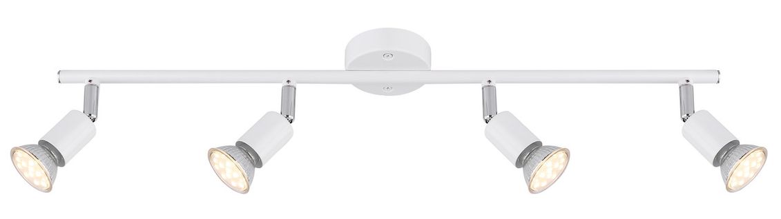Spot De Plafond 4 Flammes Gu10 Moderne Plafonnier Couloir Ampoules Incluses