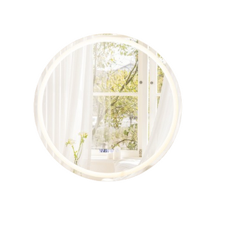 Miroir Salle De Bain LED, Miroir Lumineux Salle De Bain Anti-buée Avec 3 Couleurs (80x80x4cm)