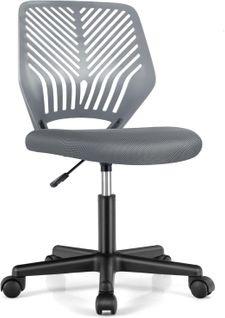 Chaise De Bureau Pivotante Enfants Avec Hauteur Réglable 77-89cm, Scharge 150kg (gris)