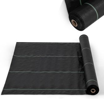 Toile De Paillage Contre Les Mauvais Herbes, Tapis Herbes De Jardin En Pp Avec Ligne