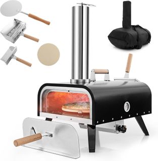 Four à Pizza Extérieur Portable En Acier Inoxydable Avec Pierre à Pizza et Sac De Transport