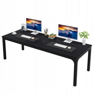 Bureau Informatique, Bureau Pour Ordinateur Portable,200 X 70 X 75 Cm, Noir