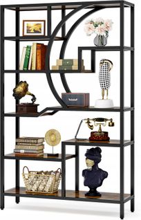 Bibliothèque Industrielle à 6 Niveaux, Étagère De Présentation Pour Maison, Bureau, Salon