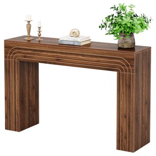 140cm Table Étroite Pour Canapé, Table D'entrée Moderne En Bois Pour L'entrée, Le Couloir, Le Salon