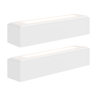 Applique Murale Intérieure G9 - Lampe Moderne En Plâtre Blanc Pour Chambre Escalier Couloir