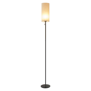 Lampadaire LED à Intensité Variable Rétro Abat-jour En Tissu Pour Salon Avec Interrupteur à Tirette