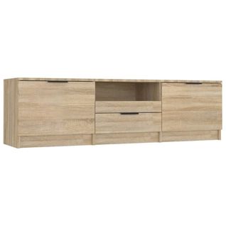 Meuble TV Chêne Sonoma 140x35x40 Cm Bois D'ingénierie