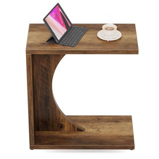 Table D'appoint En Forme De C Pour Canapé, Petite Table De Chevet Pour Canapé