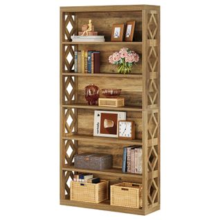 Bibliothèque De 190 Cm De Haut, Étagère Industrielle à 7 Niveaux Avec Rangement