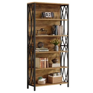 Bibliothèque De 180 Cm De Haut, Bibliothèque Industrielle à 6 Niveaux