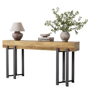 Console De 160 Cm Pour Entrée, Style Industriel, à Placer Derrière Un Canapé