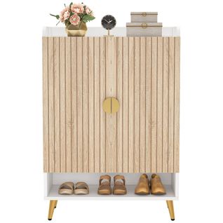 Meuble De Rangement à Chaussures à 7 Niveaux Avec Étagères Réglables