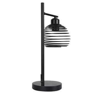 Lampe De Table Vintage E27 Noir Chambre à Coucher Lampe De Table Industrielle En Métal Max. 40w
