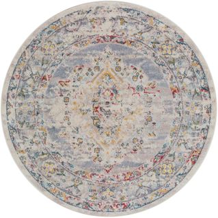 Tapis Rond Vintage Oriental Multicolore/taupe Ø 160