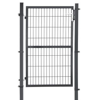 Portillon De Jardin Grillagé Gris