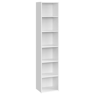 Bibliothèque, Étagère Sur 6 Niveaux, Meuble De Rangement Ouvert, Étagère, 24 X 30,2 X 160,7 Cm