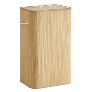 Panier à Linge Avec Couvercle, 90 L, Pliable, Sac Amovible Lavable En Machine, Couleur Naturelle