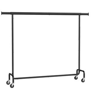 Portant à Vêtements Avec Roulettes, Capacité De Charge 110 Kg, 45 X (160-200) X 162,9 Cm, Noir