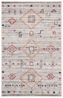Tapis Adirondack 61 X 91 Cm Marocain Boho Tribal Sophia Gris