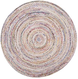 Tapis Rond Braided 213 X 213 Cm Boheme Halcyon Ivoire / Multi