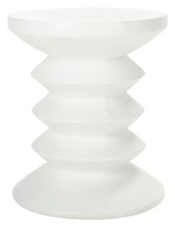 Table D'appoint Pour L'exterieur Benaya Ivoire Beton 38 X 38 X 45 Cm