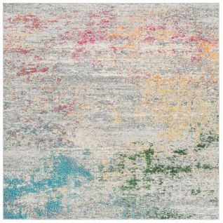 Tapis Madison 274 X 274 Cm Contemporain Julia Gris / Or
